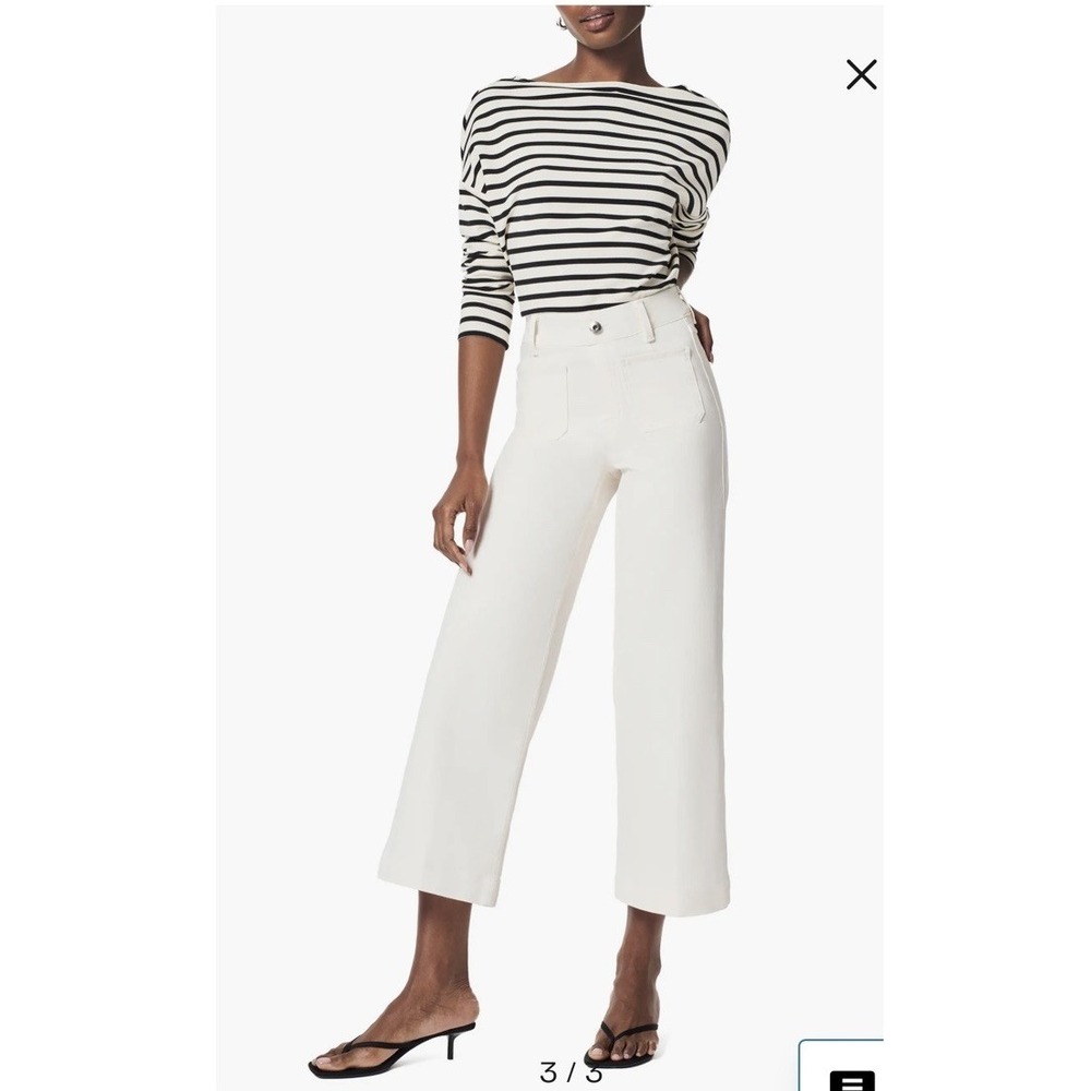 Spanx Wide Leg Pant Large Color Ecru NWT